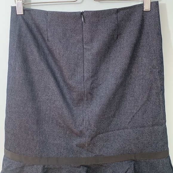 Trina Turk LA | Mermaid Lace Flared Peplum Ruffle Denim Fully Lined Midi Skirt 4 - Picture 12 of 16